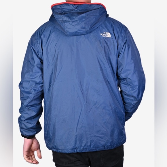 [M]The North Face Men's Navy Nylon Jacket with Red Fleece Lining Vintage - Picture 9 of 9